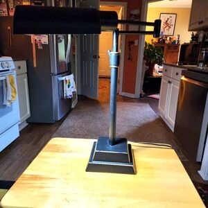 Modern Black Lamp With Gold Edge Desk Lamp